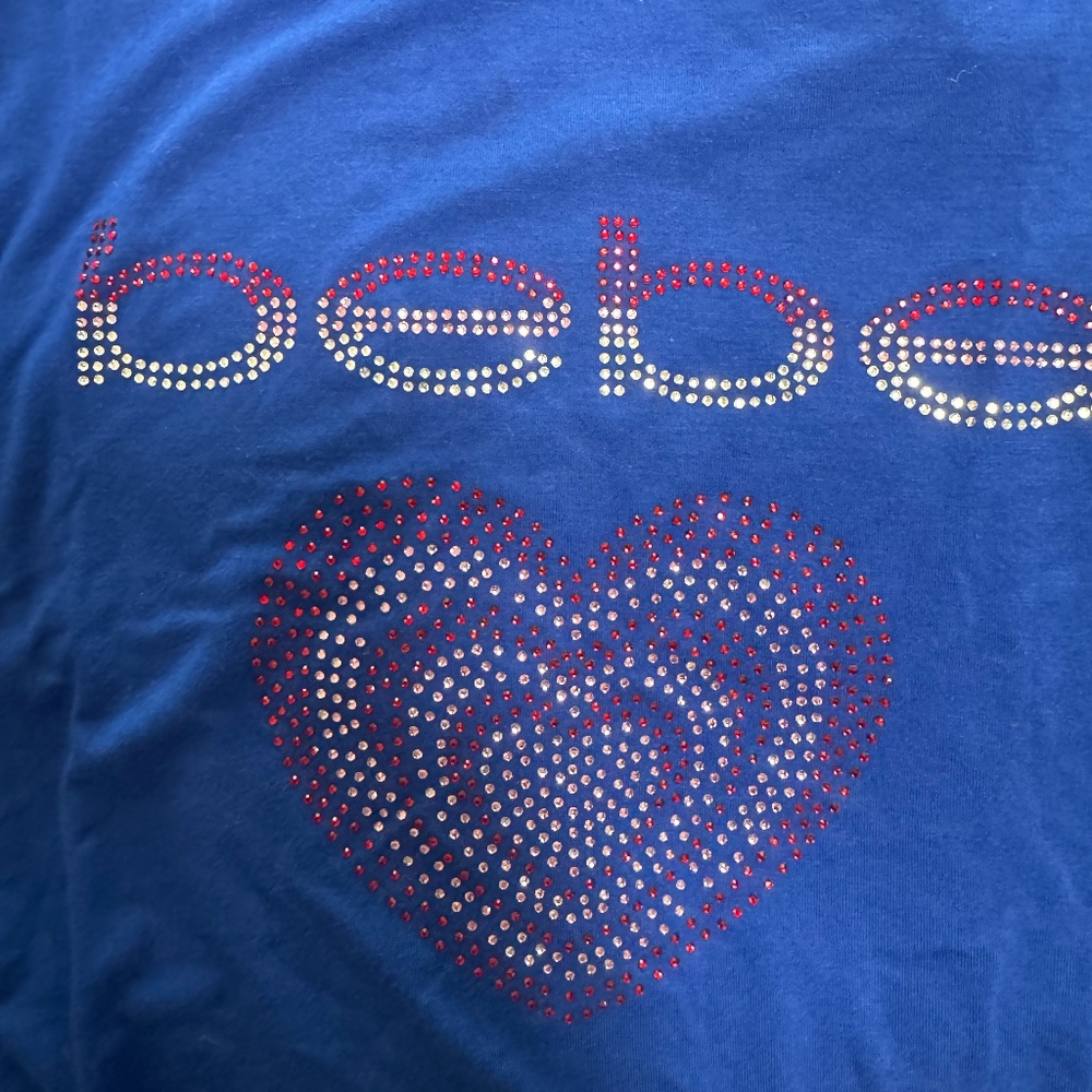 Bebe Rhinestone Tee - Picture 2 of 4